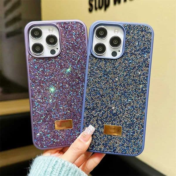 Luxury Diamond Phone Case For iPhone 15 14 Plus 16 Pro 13 12 11 Pro Max The Shiny Diamond Shockproof Back Cover Protective Shell M250508