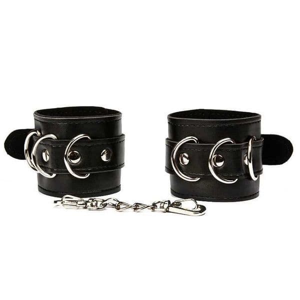 Pu Leather Handcuff Bdsm Bondage Hand Cuffs Adults Erotic Toys Femdom Slave Restraints Sm Games Fetish Guy Sex Toys For Couples W250509