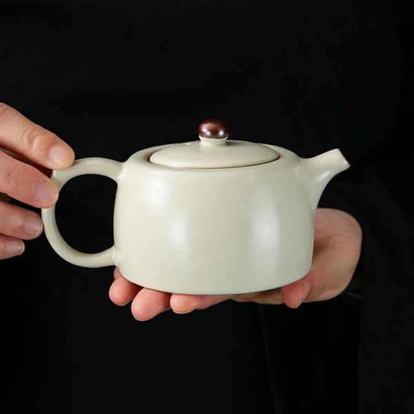 Chinese Ru Porcelain 10 Head Cup Household End Set Ceramic Teapot And Teacup For High Quality Tea Making 25525