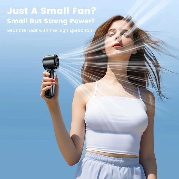 coldSky Portable Handheld Fan 5000mAh Rechargeable Cooling Fan with Digital Display Foldable Mini Fan for Outdoor Travel Fishing X2505081