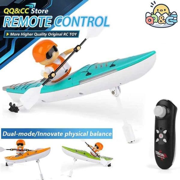 RC Boat Paddling Kayak Racing Remote Control Speedboat Water Battle Ship Game Summer Outdoor Childrens Toys for Kids Boys Gifts X250509