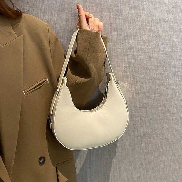 Fashion Luxury Design PU Leather Hobo Shoulder Bag Women Small Clutch Handbag Purse Female Underarm Bag Travel TotesW250508