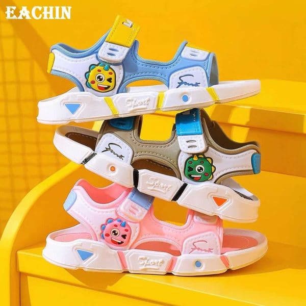 2025 Summer Baby Boys Girls Beach Sandals Cute Catoon Print Childrens Casual Shoes Kids Anti-slip Sport Sandals Outdoor Shoes X250509