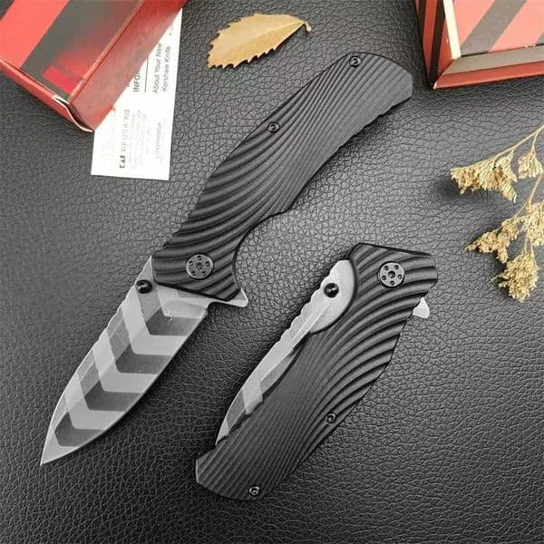 KS 1311TS High Quality Folding Knife 8Cr13Mov Blade Stonewashed Nylon Fiber Handle Outdoor EDC Jungle Hunting Camping ToolXJ250510