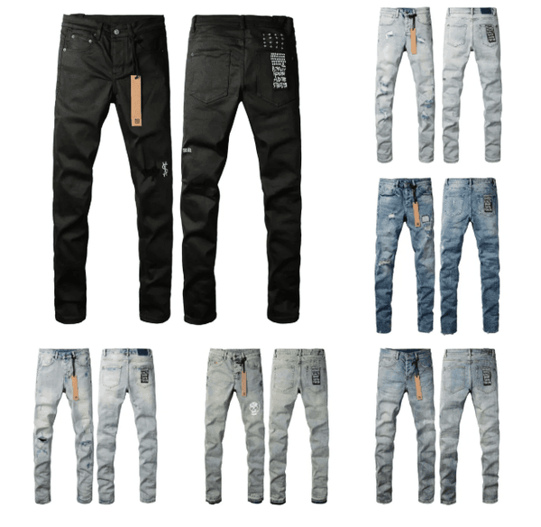 New designer ksubi jeans Denim Trousers High Street Hole Star Patch Men's womens star embroidery jnco jeans stretch slim-fit y2k jenas Ripped biker hold jeans pants
