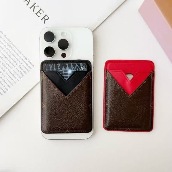 Fashion Magnetic Phone Wallet Magsafe Leather Cases Credit Card Cash Pocket ID Card Holder Pouch For iPhone 17Pro Max 16promax 16plus 15promax 14 13 12 11 Magnet Bag