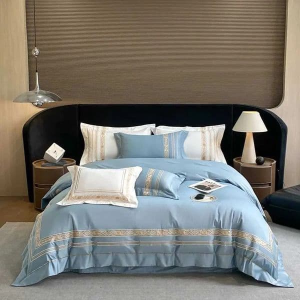 Solid Embroidered Bedspread Quilt Set 3pcs Quilted Bedding Cotton Quilts Bed Covers Pillowcase Blanket King Queen Size Coverlets 252033 QQQ