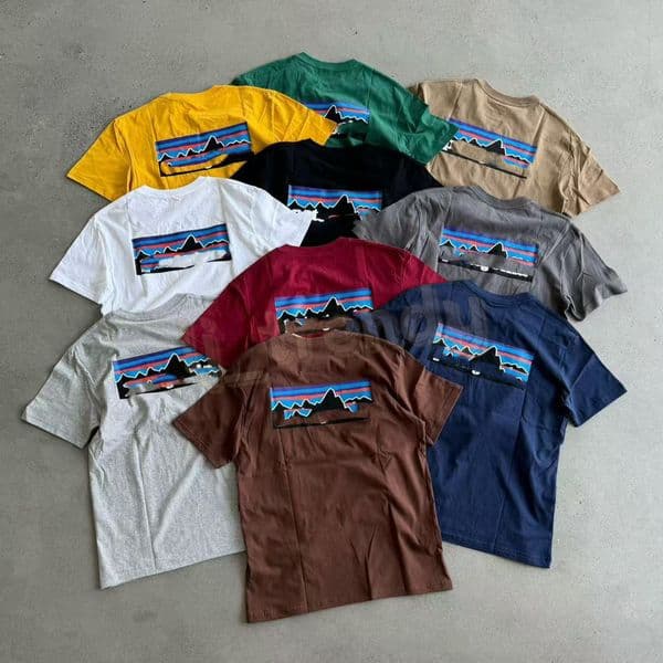 Shirts High Street 100 cotton Mountain print Tshirts Letters print Casual Summer Short Sle Man Tee Woman Clothing Sweatshirt Tops Z260519