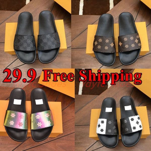 Designer sandals slippers Summer Flats Sexy real leather platform Shoes Ladies Beach Effortlessly Stylish Slides Straps with Adjusted Gold Buckles sdfsdf