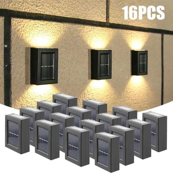 1-16PCS Solar Lamp Outdoor LED Lights IP65 Waterproof for Garden Decoration Balcony Yard Street Wall Decor Lamps Gardening Light Z250512