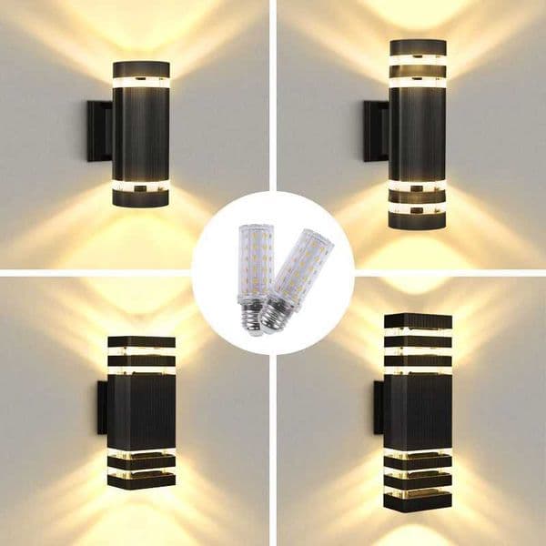 Outdoor Wall Light E27 Up Down LED Wall Sconce E27 Waterproof Indoor Lighting for Living Room Courtyard Porch Garden Wall Lamp Z250512