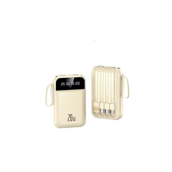 Outdoor travel portable mini 10000mAh with cable ultra fast charging PD 20W mobile phone power pack