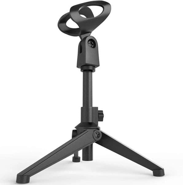 Desktop Tripod Microphone Stand, Portable Mic Table Stand, Universal Adjustable Desktop Microphone Stand, Super Lightweight Desk