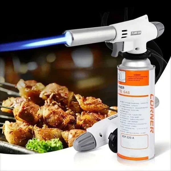 Portable Flame Gun Multifunctional Barbecue Torch Burner For Camping BBQ Desserts Soldering Cooking Heating Tool Household fl Y250513