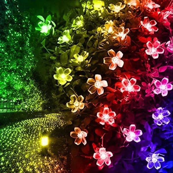 5/7/12M Solar LED Light Outdoor Garden Decoration Cherry Lights Waterproof Solar Powered Patio Light for Garden Party Christmas Z250514