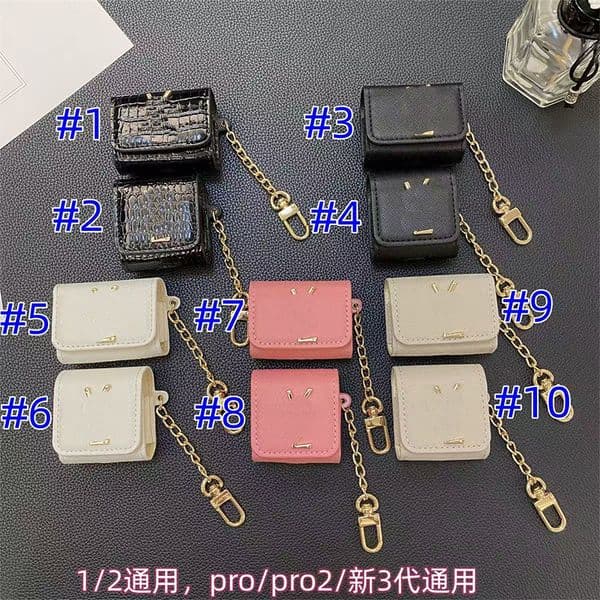 Luxury Earphone Designer Protective Cover AirPods Pro Earphone Accessories 1 2 High Quality Luxury Letter Printing Protective Bag Earphone Bag Multi Color Cute