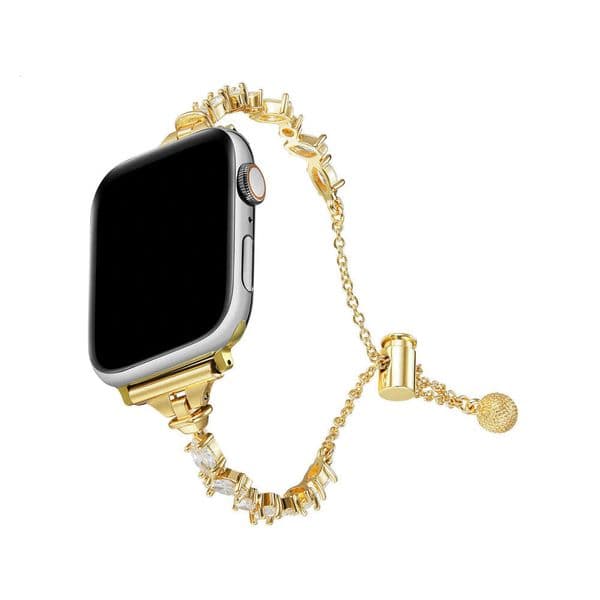 Suitable for Strap Apple Watch Zircon Irregular Broken Dia Metal Bracelet IWatch789SE