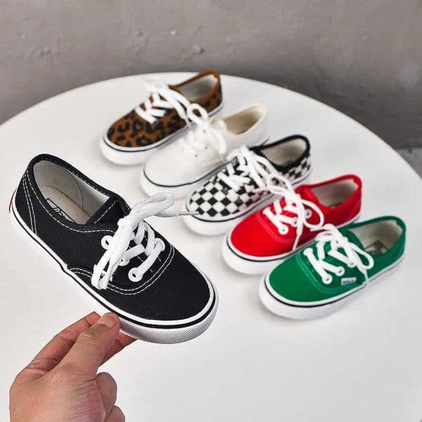 Kids Leopard Canvas Toddler Boys Girls White Sport Kidsnest Casual Children Sneakers Soft Sole Flat School Board Shoes Big Size US5c-US4y W250225