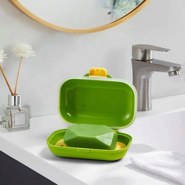 Portable Soap Dishes Sealed Storage Box Waterproof Travel Home Bathroom Soap Box Leak-Proof Outdoor Soap Container Organizer 250509