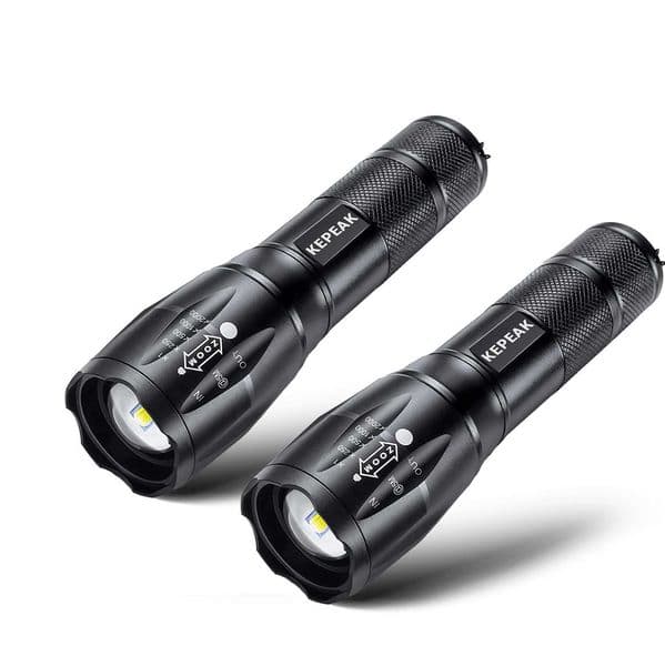 2 pcs High Power Led Flashlight Super Bright Long Range Torch 5 Lighting Modes Ultra Powerful Outdoor Camping Tactical Hand Lamp Z250514