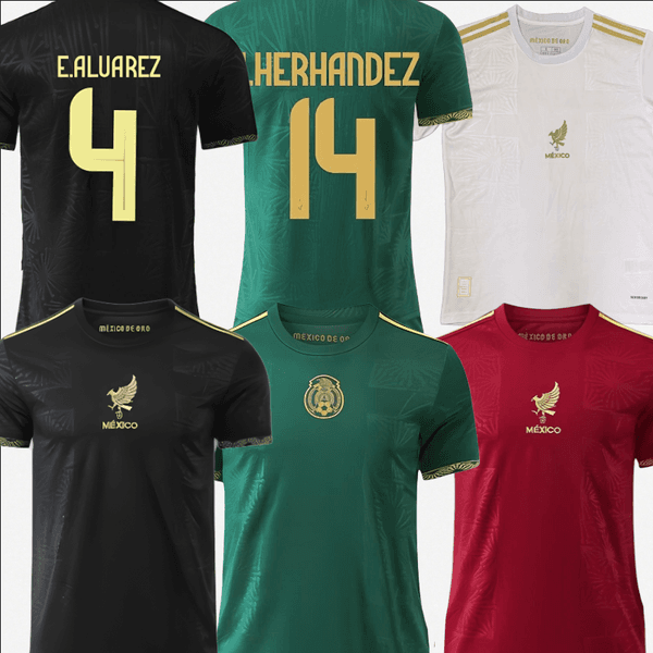 2025 2026 Mexico Jersey Alvarez Herhandez Lozano Ochoa Mexico Gold Cup soccer Jerseys men kids quick-drying jersey slim-fit Mexico home away player fans football kit