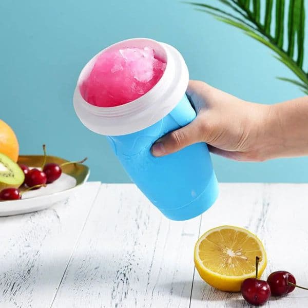 Silicone Ice Coolers Slushy Cup Maker Cream Slushie Smoothie Machine Pussy Hail Glass Bucket Cube Molds Manual Picaice Milkshake 250515