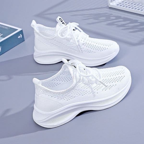 Designer 2025 Fashion New White Breathable Summer Lightweight and Comfortable Sports Versatile Women's Soft Bottom Casual Shoes