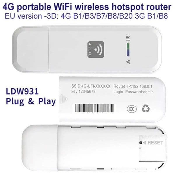 LDW931 4G LTE WiFi Router Wireless USB Dongle 150Mbps USB Modem Stick with Sim Card WiFi Adapter Portable Mobile Broadband X250516