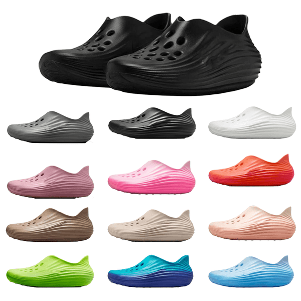 2025 new reactx rejuven8 designer slippers summer sandals casual shoes men and women slippers fashion perforat guccis pradas uggs chanels fendis hermes versaces lv