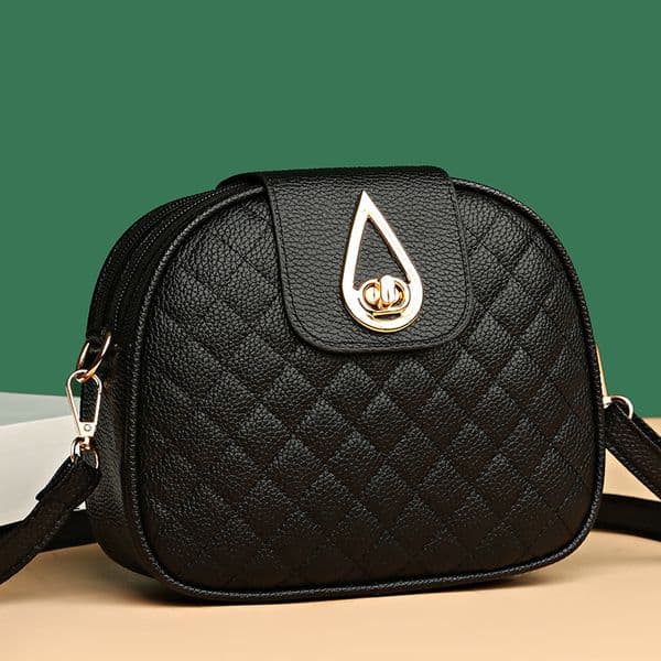 2025 New Free Delivery Designer's Bag Women's Crossbody Texture Diamond Grid Fashionable Small Square Versatile Korean Version Mother Shoulder Bag
