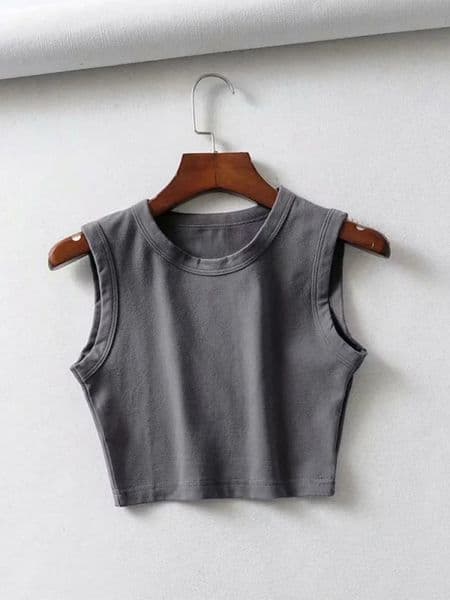 summer vintage white crop top biker black punk sexy tank korean streetwear cropped sleeveless feminino 250506