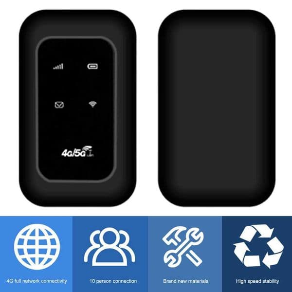 FM800 4G Lte WiFi Router Wireless 150Mbps Hotspot with SIM Card Slot Chip Portable Modem 3000mAh Mini Mobile Hotspot Plug Play X2505161
