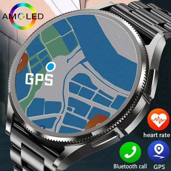 2025 New For Samsung Galaxy 6 Smartwatch AMOLED Always On Display Bluetooth Call GPS NFC Smart Watch Men Android IOS