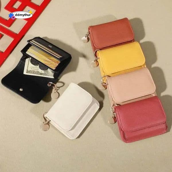 Popular Women's Coin Purse Genuine Leather Women Men Wallet Short Small Blocking Card Holder Wallets ddmythur