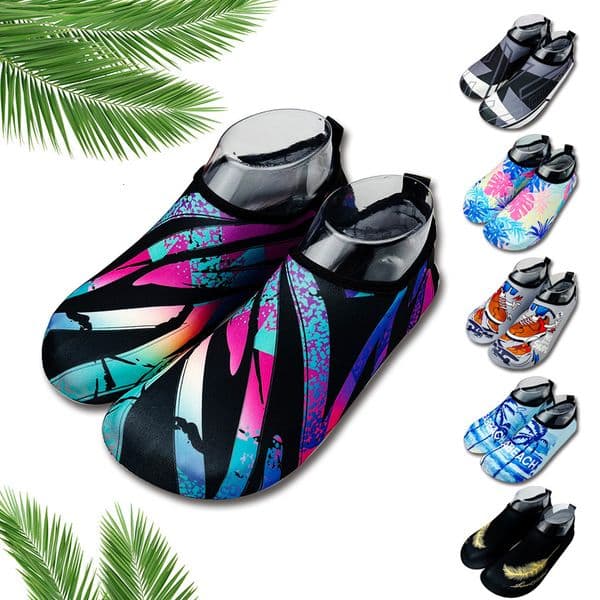 Beach men's and women's rubber sole diving anti slip drifting wading river tracking snorkeling swimming shoes designer yoga shoes