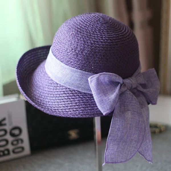 Foldable Female Vacation Travel Beach Outing Sun Hat Summer Straw UV Protection Visor 250517