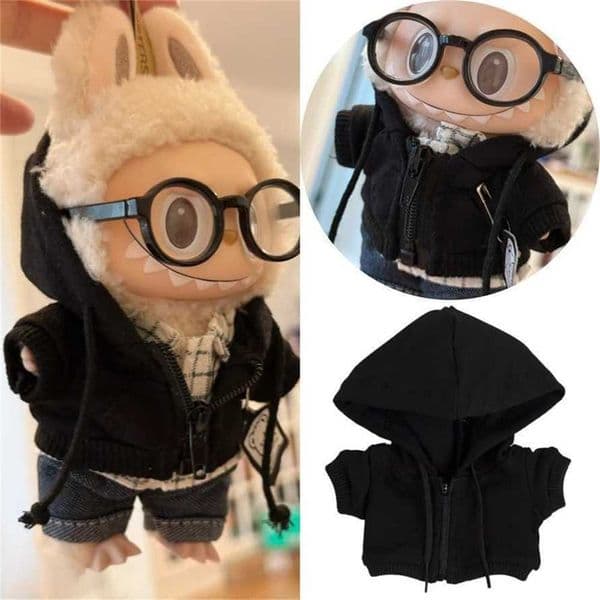 15/17cm Doll Stylish Hooded Zipper Sweatshirt Outfit Set Ropa Labubu Accessories 50% off outlet online