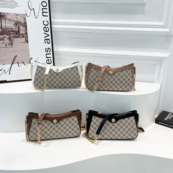 Free Delivery Designer Bag Ladies' Classic Retro Pattern Single Shoulder Armpit Bag New Hong Kong Style Versatile Fashion Handbag Commuting Casual Crossbody Bag