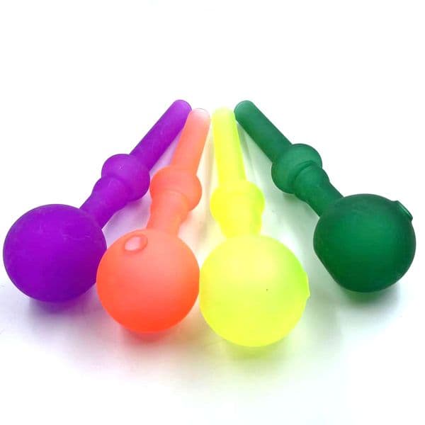 Colorful glass pipe Smoking Handle Pipes Curved Mini Smoking Pipes Hand Blown Recycler Best Oil Burner mix color