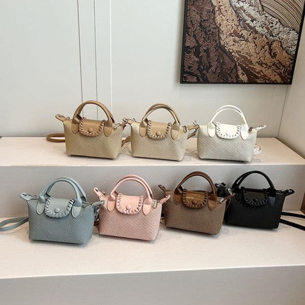 Women's Fashion Shoulder Bag 2025 Free Shipping Designer Bag Sweet Style Woven Dumpling Handbag Casual Fashion Versatile Student Phone Bag Shopping Bag