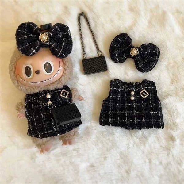 Cute Doll Outfit Accessories Classic Dress Set for 17CM V2 Mini Dolls Clothing Girl Kid Gift Labubu clothes luxury 50% off outlet online