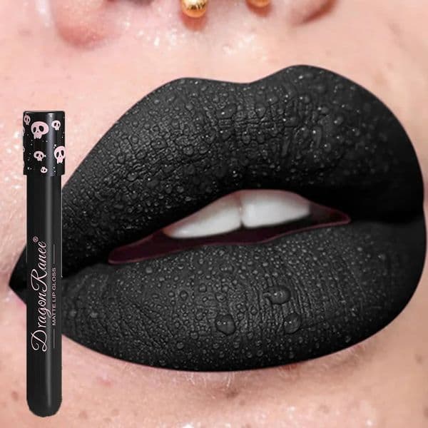 Waterproof and easy to stain Halloween makeup sexy red liquid lipstick matte white lip gloss painting 250418