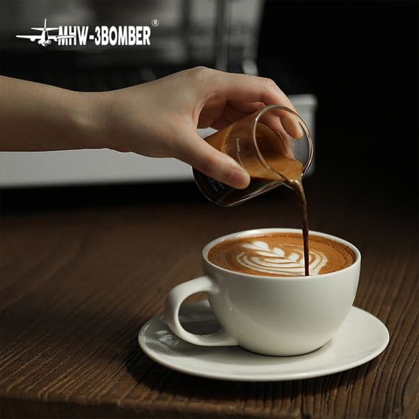 300ml Ceramic Espresso Cups Classic Coffee Cup Set with Saucers Coffee Spoon Art Latte Mocha Tea Mugs Chic Home Kitchen Tools 250516