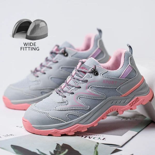 Work Boots Construction Safety Shoes Women Work Sneakers Anti-smash Anti-Punctur Non Slip Protective Shoes Steel Toe Shoes 250519