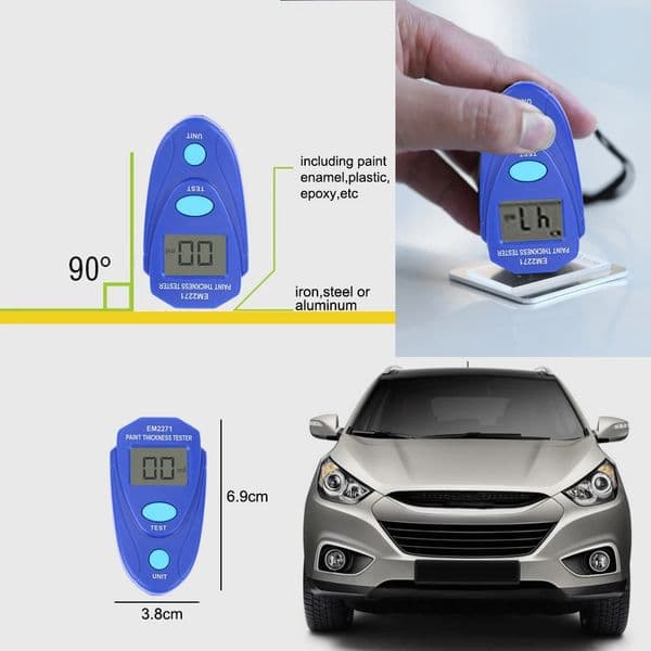 Paint GM200/EM2271 Coating Thickness Gauge Galvanizing Thick Measurement Metal Lacquer Tester Meter Tool Accessories 250516