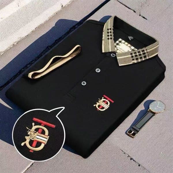 Man Tshirts Polo Short Sleeve Embroidery Cotton Fashion Men s Clothing Casual Men's Tees 100% cotton 15688#