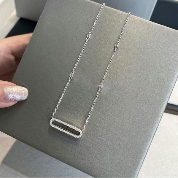 Necklace designer necklace luxury Never Fade designer jewelry women metal diamonds letter charm necklaces Extra long style gift 3 styles very nice