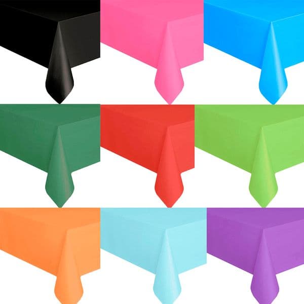 Colorful Disposable Tablecloth Red Pink White Party Desk Cloth Wipe Table Cover Christmas Birthday Wedding Party New Year Decor
