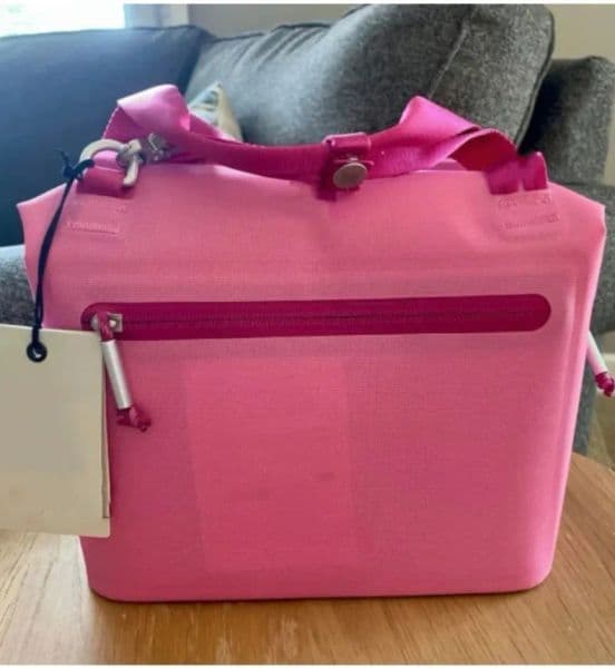 US Stock All Day Julienne Mini Soft Cooler Bag and Lunch Box 10 Can Recycled Polyester Light Pink Cream
