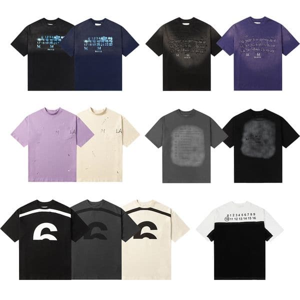 Designer Mens T-shirt Letters Printed Casual T-shirts Summer Cotton Loose Short-sleeve Tops Trendy Streetwear